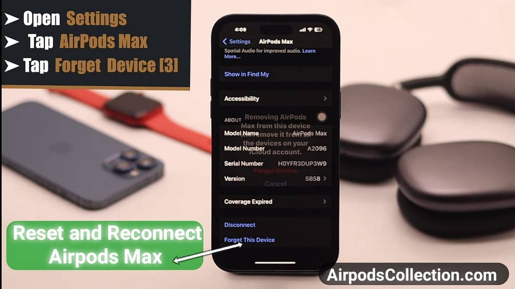 Reset and Reconnect Airpods Max